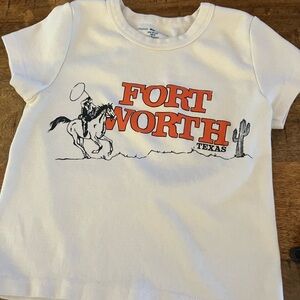 Brandy Melville Cream Fort Worth Texas Kids T-Shirt